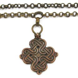 Tuotekuva Kalevalan pronssinen nauhasolmuriipus 60cm