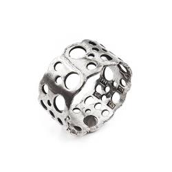 Tuotekuva Liisa Vitali Pitsisormus hopea 18.5 1972 Kultakeskus Oy