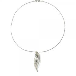 Tuotekuva Hopeinen Kielo kaulakoru, 45 cm