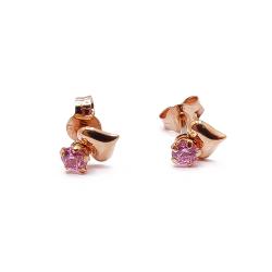 Tuotekuva Kultaiset sydänkorvakorut pinkit