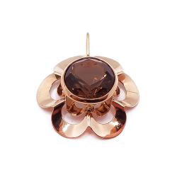 Tuotekuva Kultainen ruskeakivinen riipus