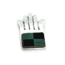 Tuotekuva Riipus musta/vihreä käsi