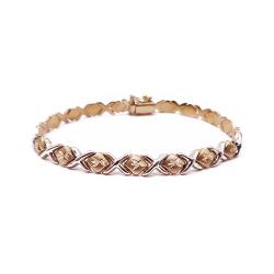 Tuotekuva Kelta-/valkokultainen rannekoru 16cm