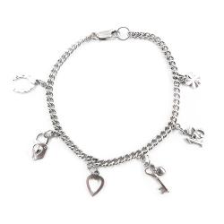 Tuotekuva Hopeinen maskottirannekoru 18,5cm