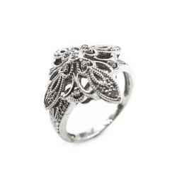 Tuotekuva Hopeinen sormus timanteilla 0,15ct, 18,5 mm