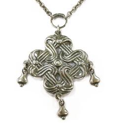 Tuotekuva Kalevala korun hopeinen nauhasolmuriipus 70cm