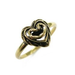 Tuotekuva Talon sydän sormus 20.0 mm pronssi Kalevala Koru
