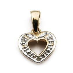 Tuotekuva Kultainen timanttisydän riipus 0.015ct