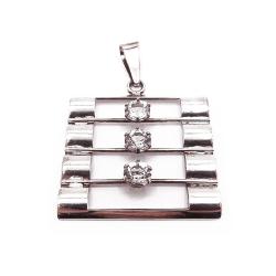 Tuotekuva Hopeinen riipus kirkkaat kivet v.-70