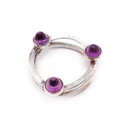 Tuotekuva Hopeinen lilakivinen riipus