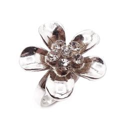Tuotekuva Hopeinen kukkasormus cz 17mm