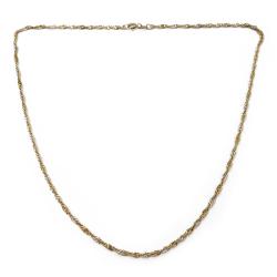 Tuotekuva Valko/keltakultainen kierrekaulaketju 40cm