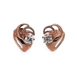 Tuotekuva Kultaiset kirkaskiviset filigraanipisara korvakorut tappi