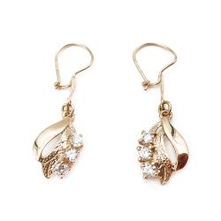 Tuotekuva Kirkaskivelliset lehdykkä koukkukorvakorut