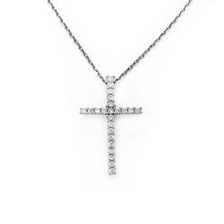 Tuotekuva Hopearisti kirkkain kivin, ketju 50cm