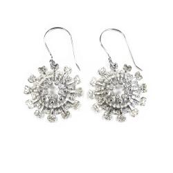 Tuotekuva Tapio Wirkkalan Aurinko korvakorut hopea kirkas z koukku