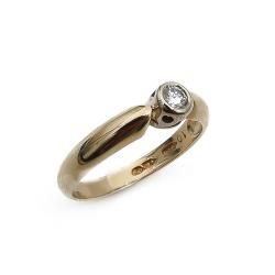 Tuotekuva Kultainen timanttisormus 16,75mm 0,10ct