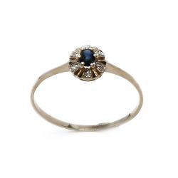 Tuotekuva Sormus timantit ja safiiri     20,5