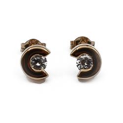 Tuotekuva Kultaiset zirkonia nappi korvakorut