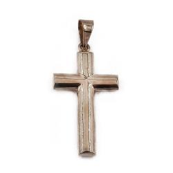 Tuotekuva 9k kultainen sileä ristiriipus 12.5x23mm OTI