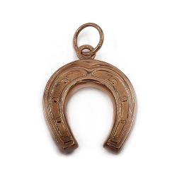 Tuotekuva Kultainen hevosenkenkäriipus 17mm