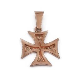 Tuotekuva Kultainen Maltan ristiriipus 16mm Jipe