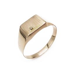 Tuotekuva Kantasormus timantilla 0,005ct 25,5mm vuodelta 1983