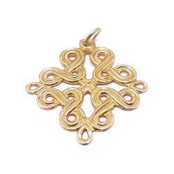 Tuotekuva Kultainen Kalevala korun Karjalainen nauhapunos riipus v.-63