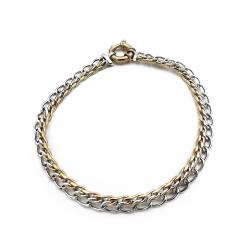 Tuotekuva 2-värinen kultainen ranneketju 19,5cm