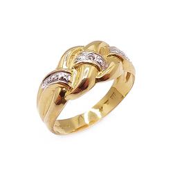 Tuotekuva Kultainen timanttisormus 0,01ct 16mm