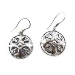 Tuotekuva Hopeiset korvakorut, pyöreä vintage malli