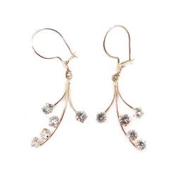 Tuotekuva Kultaiset korvakorut, kirkkaat kivet