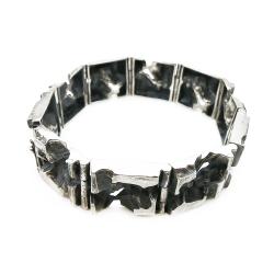 Tuotekuva Jorma Laine hopeinen rannekoru 19,5cm v.-72 lev.16mm