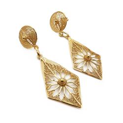 Tuotekuva Kullattu hopea, filigraanikorvakorut