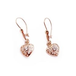 Tuotekuva Kultaiset filigraanisydänkorvakorut zirkoniat