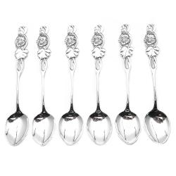 Tuotekuva Hopeiset toukokuun kuukausilusikat Krassi 6kpl 1970 Auran Kultaseppä Oy