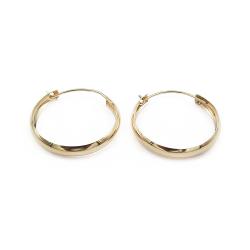 Tuotekuva Top Gold rengaskorvakorut halk.14mm lev.2mm