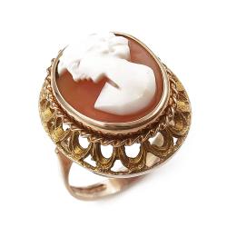 Tuotekuva Camee sormus (kohotettu) 17,5mm, vuodelta 1971