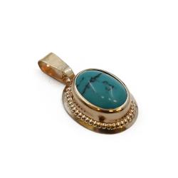 Tuotekuva Kultainen riipus turkoosilla kivellä