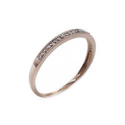 Tuotekuva Kultainen siro timanttirivisormus 23kpl yht.0,07ct 16 KJ