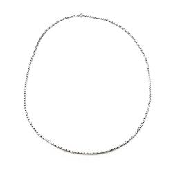 Tuotekuva Hopeinen pyöristetty venetsiaketju 55cm lev.2mm
