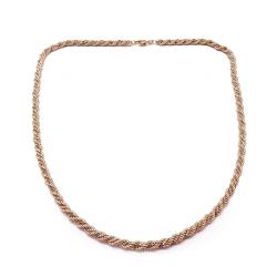 Tuotekuva Kultainen cordell-ketju valkultaisella venetsialla 50cm