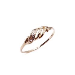 Tuotekuva Kultainen sormus tim.0,01ct 17,5mm