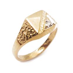 Tuotekuva Kultainen kastesormus timantilla 0,005ct
