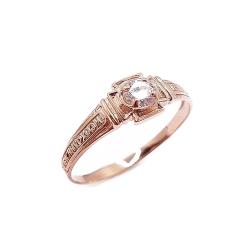 Tuotekuva Kultainen sormus zirkonia 21mm