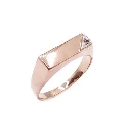 Tuotekuva Kultainen kantasormus tim.0,01ct 20mm v.-93