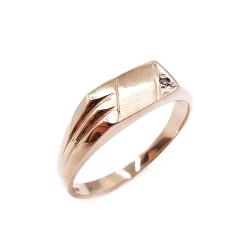 Tuotekuva Kultainen kantasormus tim.0,01ct 22,5mm