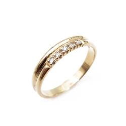 Tuotekuva Kultainen timanttirivisormus 5 x 0.005ct koko 18