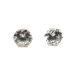 Tuotekuva Kultaiset zirk. korvakorut tapilla 8mm