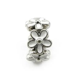 Tuotekuva Pandora Moments White Daisy Flower Spacer hela hopea